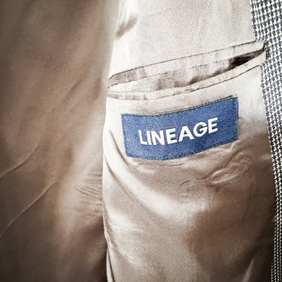 Lineage Virgin Wool Men's Blazer 46 Tall | Vintage Men's Blazer - Picture 3 of 6